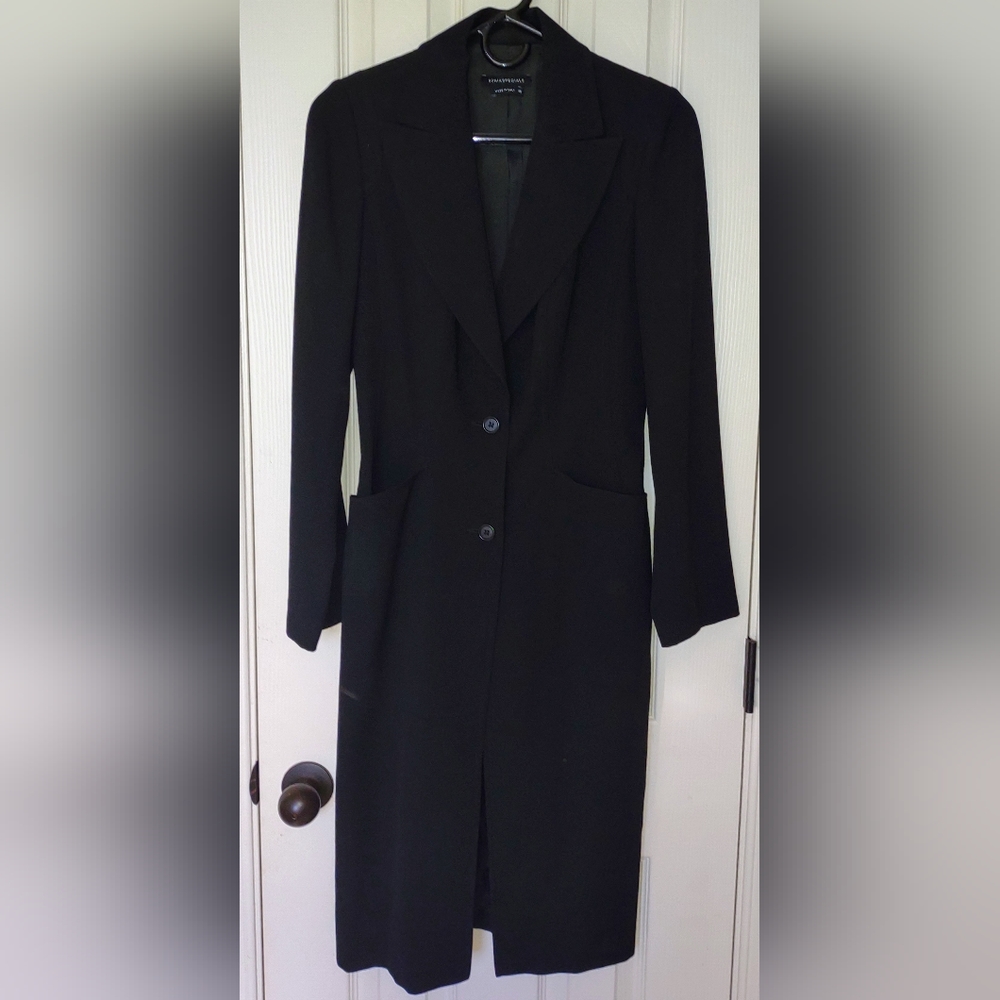 New w/o tags Sonia Speciale black long jacket/blazer EU 46/US 16!